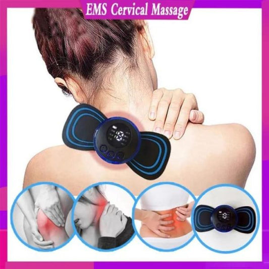 Ems Butterfly Portable Neck Massager | Best Quality Ems Butterfly Massager – Rechargeable Massager – Ms Foot Massager Pad Improve Blood Circulation