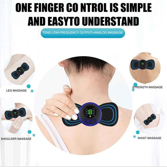 Ems Butterfly Portable Neck Massager | Best Quality Ems Butterfly Massager – Rechargeable Massager – Ms Foot Massager Pad Improve Blood Circulation